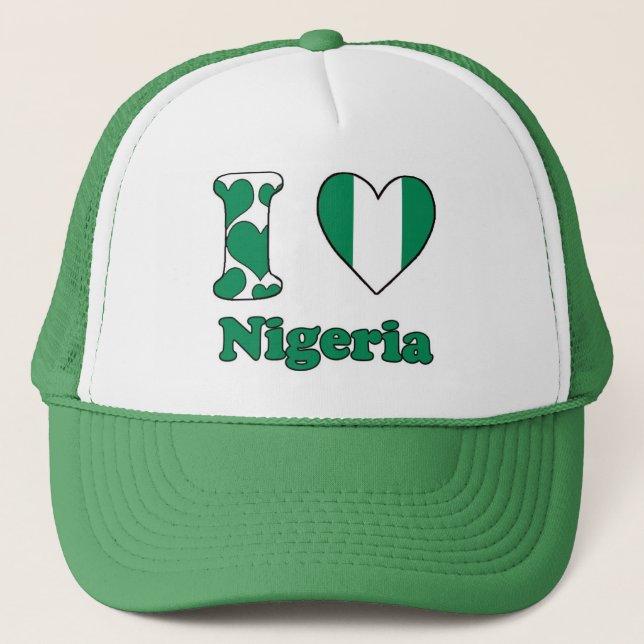 Casquette J'aime le Nigeria (Devant)