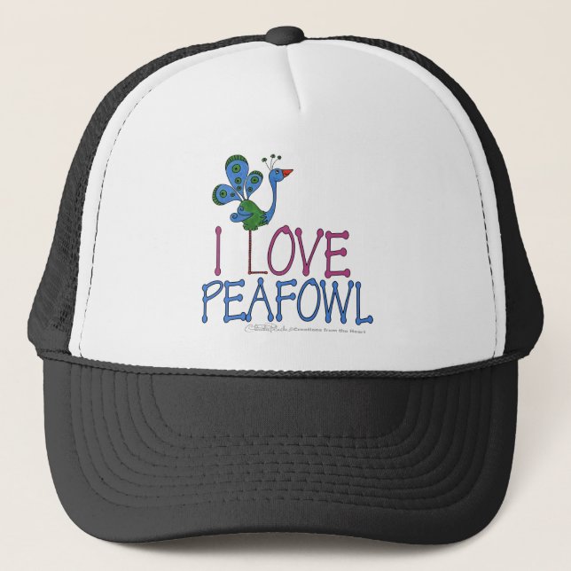 Casquette J'aime le Paon (Devant)
