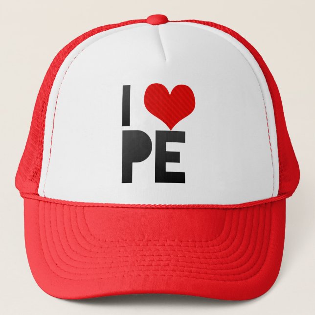 Casquette J'aime le PE (Devant)