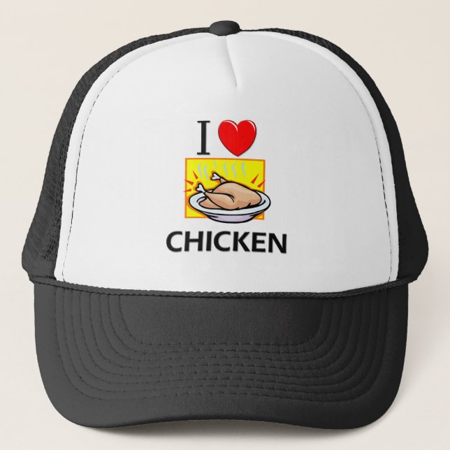 Casquette J'aime le poulet (Devant)
