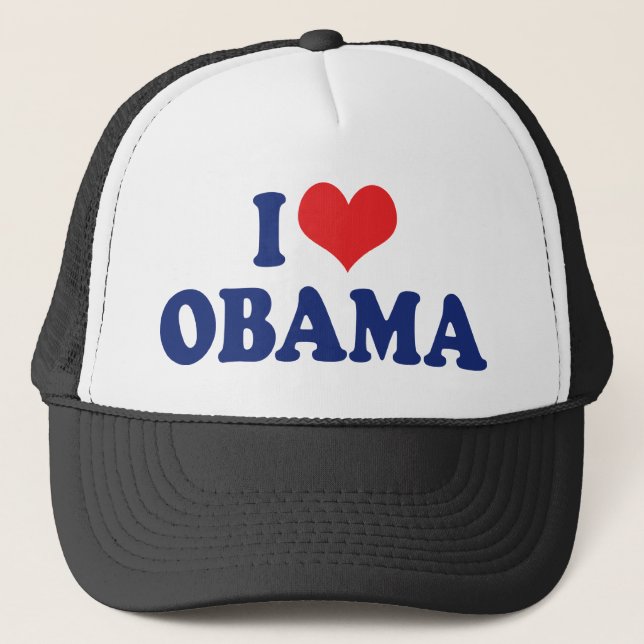 Casquette J'aime le président Obama (Devant)
