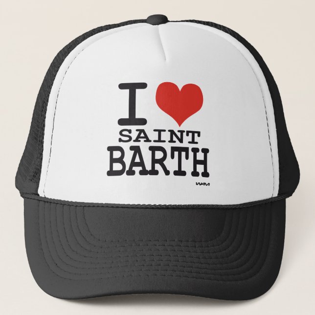 Casquette J'aime le saint Barth - St Barthelemy (Devant)