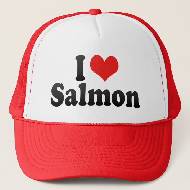 Casquette J'aime le saumon (Devant)