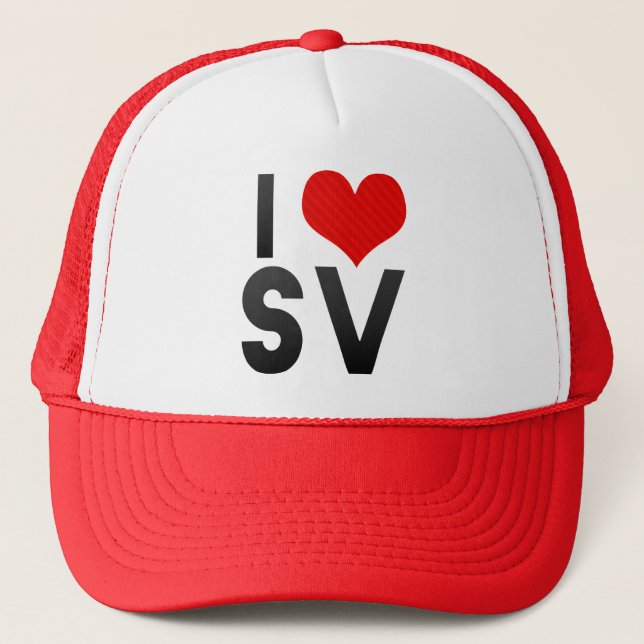 Casquette J'aime le SV (Devant)