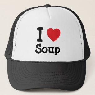 Casquette J'aime le T-shirt de coeur de soupe