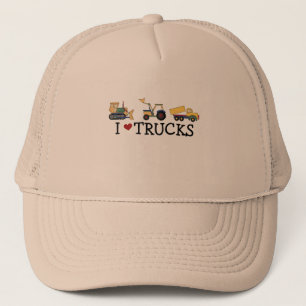 Casquette J'aime le T-shirts et les cadeaux de camions