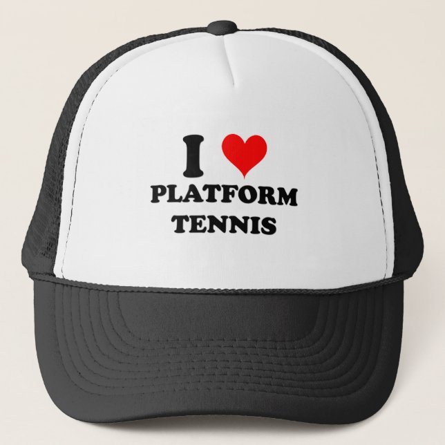 Casquette J'aime le tennis de plate-forme (Devant)