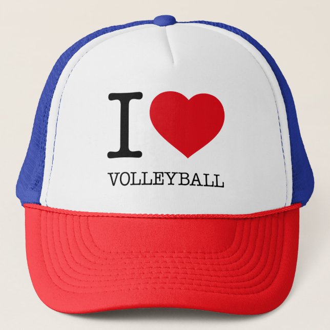 CASQUETTE J'AIME LE VOLLEYBALL (Devant)