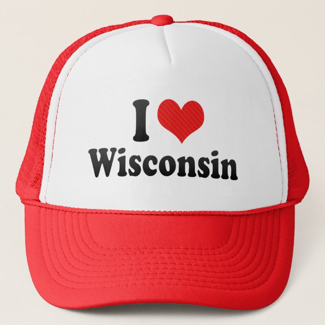 Casquette J'aime le Wisconsin (Devant)
