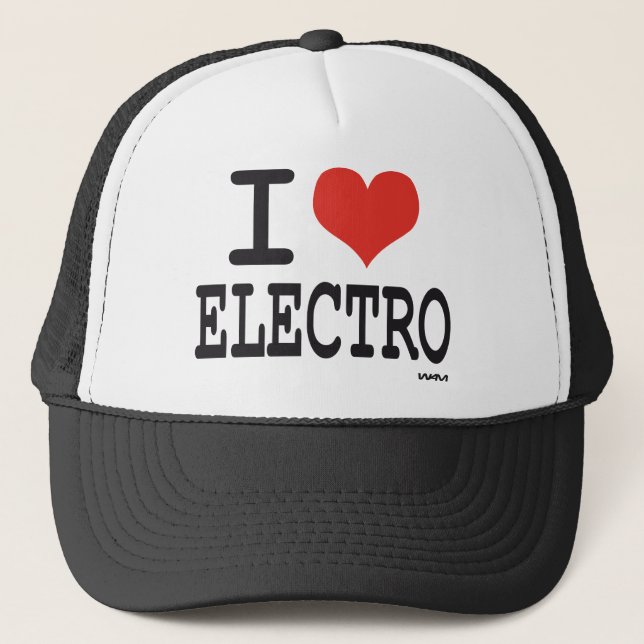Casquette J'aime l'électro (Devant)