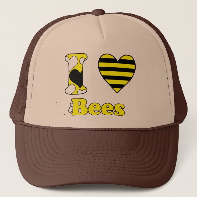 Casquette J'aime les abeilles (Devant)
