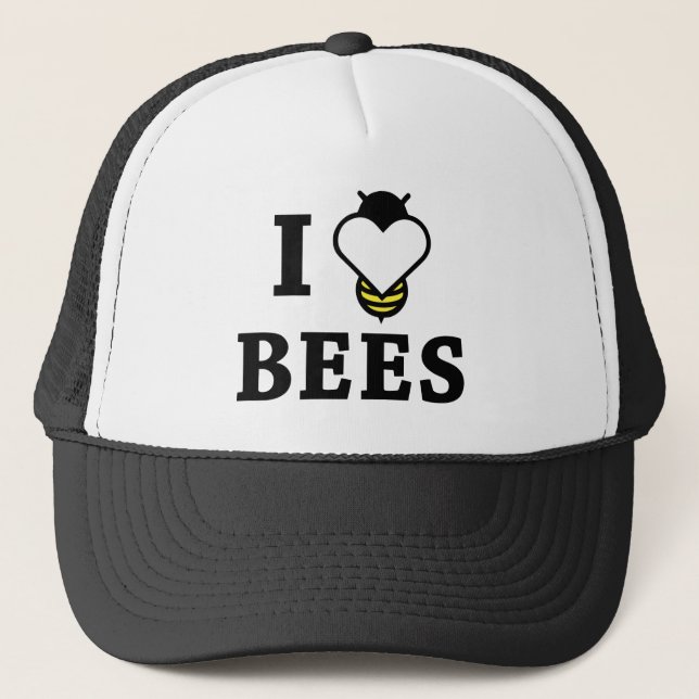 Casquette J'aime les abeilles (Devant)