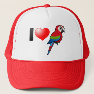 Casquette J'aime les aras viridipennes