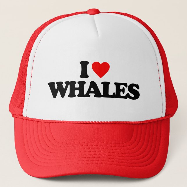 CASQUETTE J'AIME LES BALEINES (Devant)