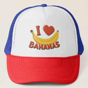 Casquette J'aime les bananes