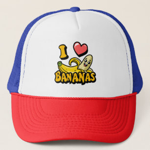 Casquette J'aime les bananes