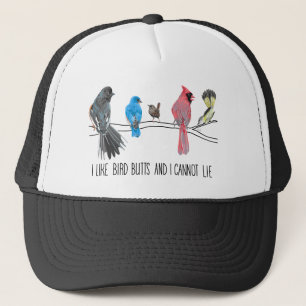 Casquette J'aime les boutons d'oiseaux et je ne peux pas men