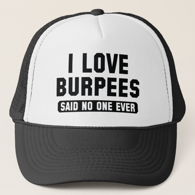 Casquette J'aime les burpées (Devant)
