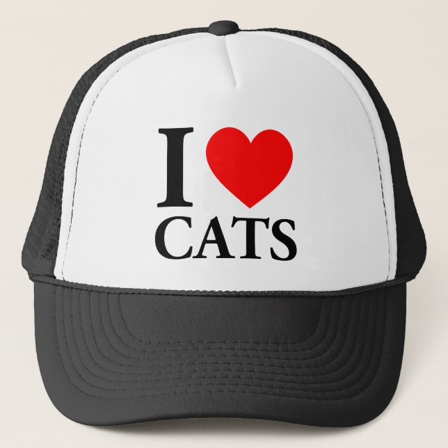 Casquette J'aime les chats (Devant)