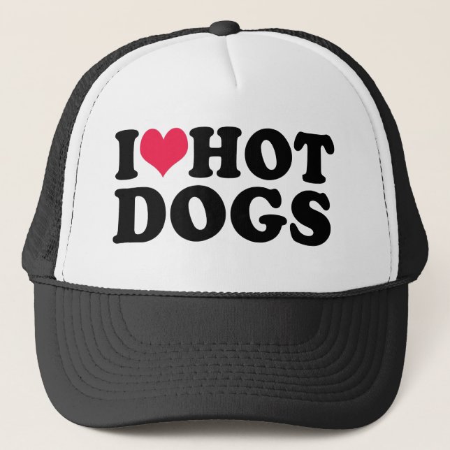 Casquette J'Aime Les Chiens Chauds (Devant)