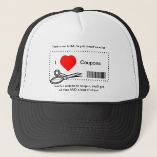 Casquette J'Aime Les Coupons - Apprenez À Un Homme À Pêcher