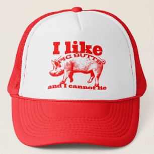 Casquette J'aime les fesses de porc, le bacon et tout