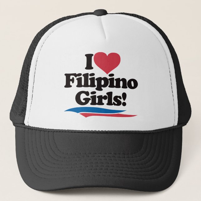 Casquette J'aime les filles philippines (Devant)