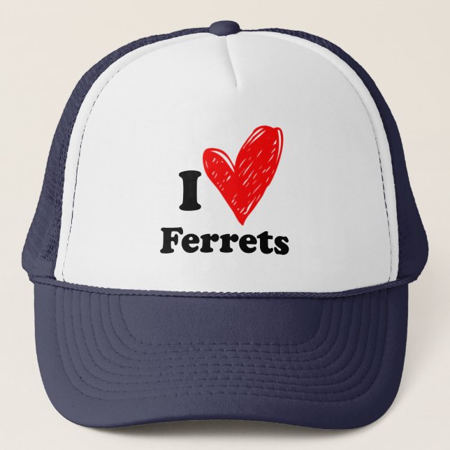 Casquette J'aime les furets (Devant)