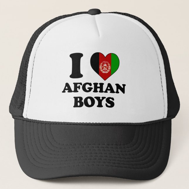 Casquette J'aime les garçons afghans (Devant)