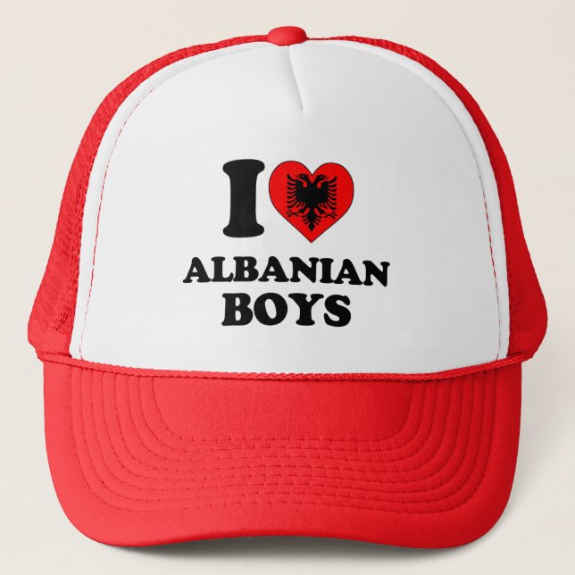 Casquette J'aime les garçons albanais (Devant)