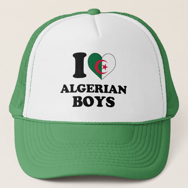 Casquette J'aime les garçons algériens (Devant)