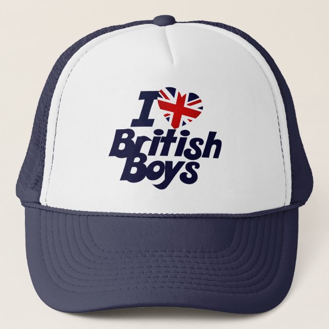 Casquette J'Aime Les Garçons Britanniques (Devant)