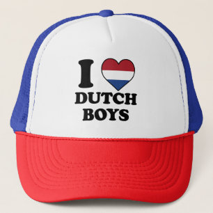 Casquette J'aime les garçons néerlandais Drapeau des Pays-Ba