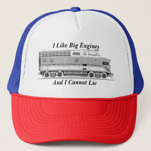 Casquette J'Aime Les Gros Moteurs (Trains) Ne Peuvent Pas Al