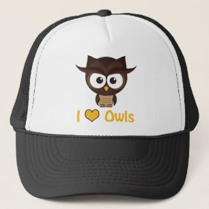 Casquette J'aime les hiboux du coeur