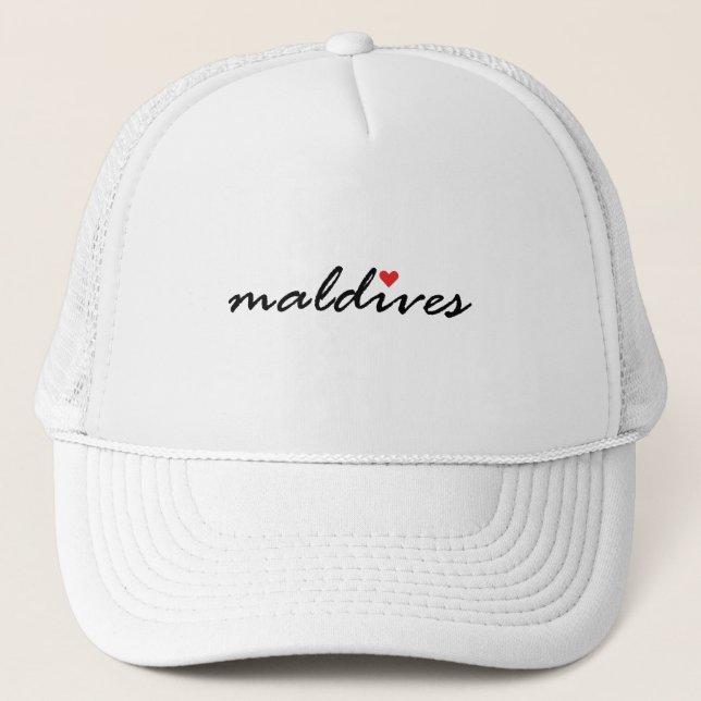 Casquette J'aime les Maldives (Devant)