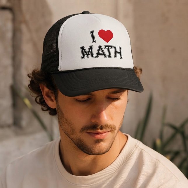 Casquette J'aime les maths vintage rétro maths (Créateur téléchargé)