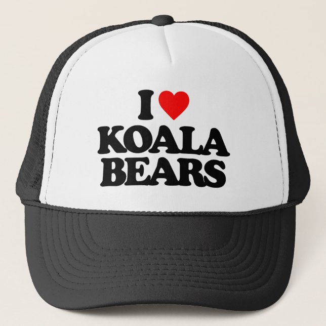CASQUETTE J'AIME LES OURS DE KOALA (Devant)