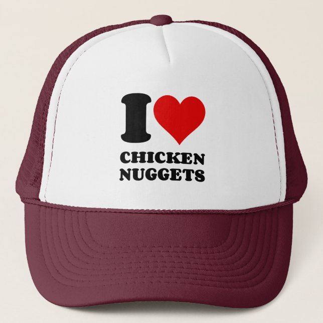 CASQUETTE J'AIME LES POULET NUGGETS (Devant)