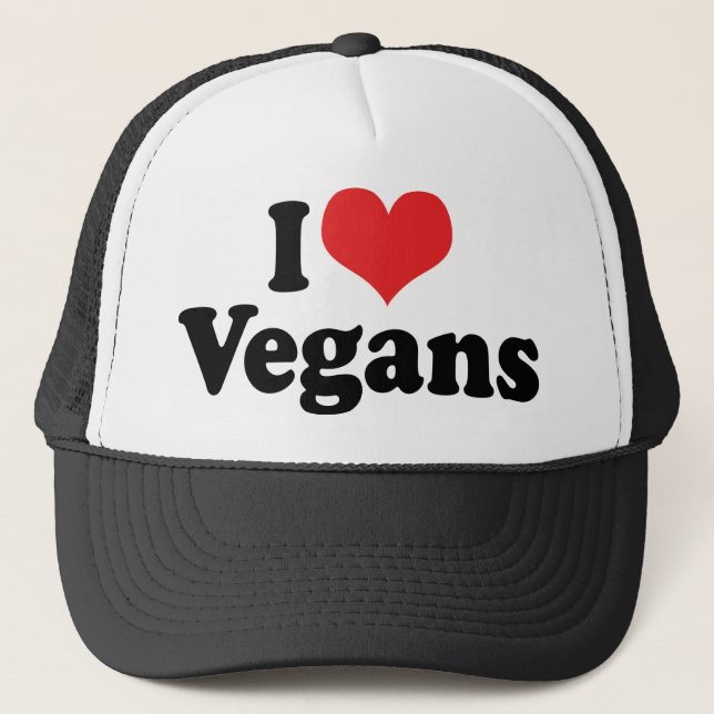 Casquette J'aime les végans (Devant)