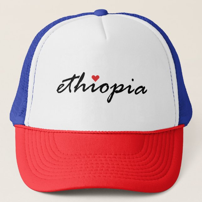 Casquette J'aime l'Éthiopie (Devant)