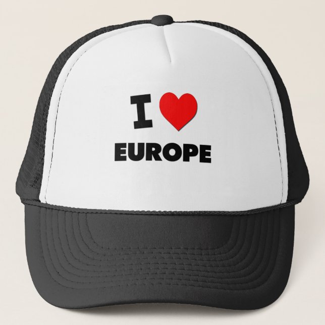 Casquette J'aime l'Europe (Devant)