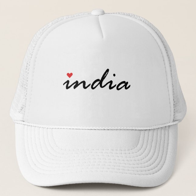 Casquette J'aime l'Inde (Devant)