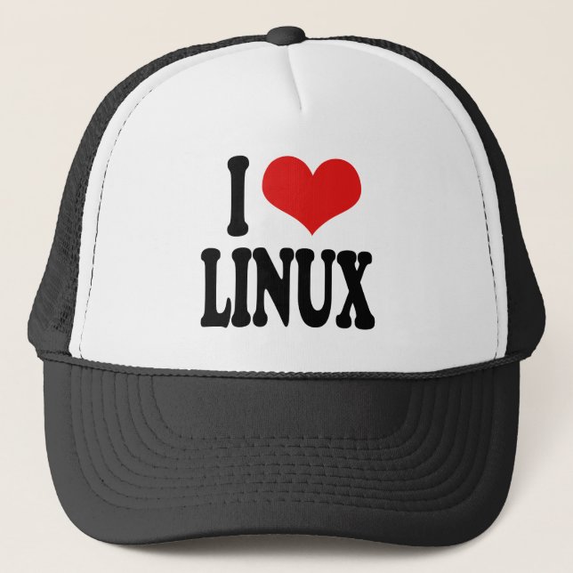 Casquette J'aime Linux (Devant)