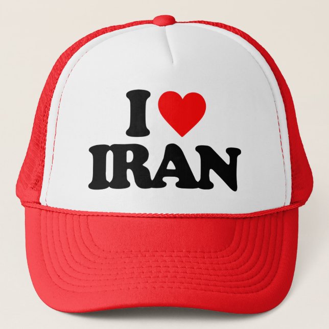 CASQUETTE J'AIME L'IRAN (Devant)