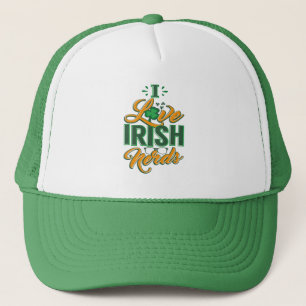 Casquette J'aime l'Jour de l'Saint Patrick des Irlandais Ner
