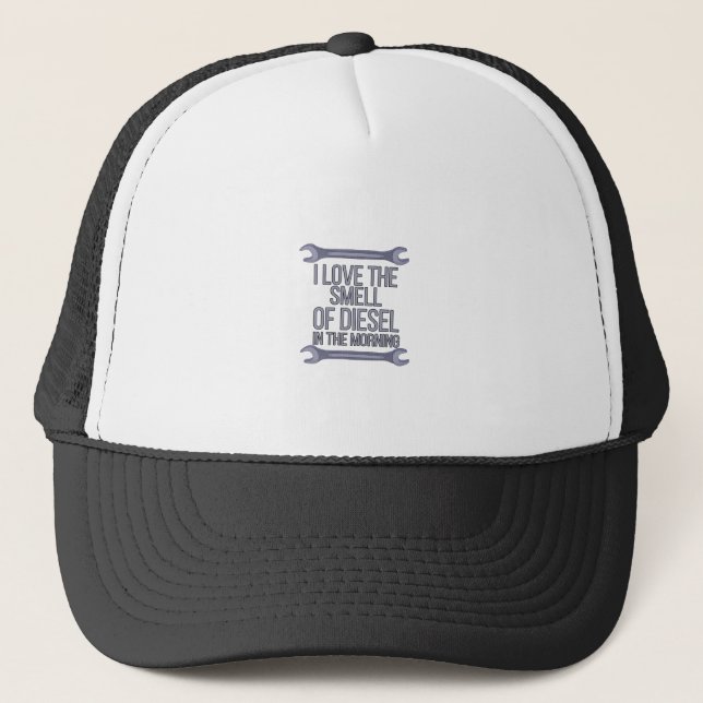 Casquette J'aime l'odeur du diesel le matin (Devant)