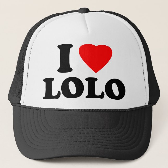 Casquette J'aime Lolo (Devant)