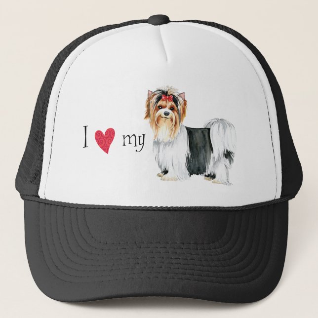 Casquette J'aime ma Biewer Terrier (Devant)