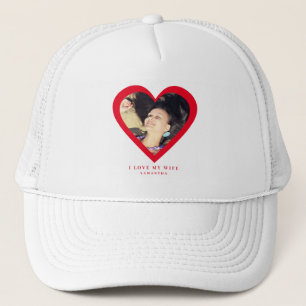 Casquette J'aime ma femme photo personnalisée